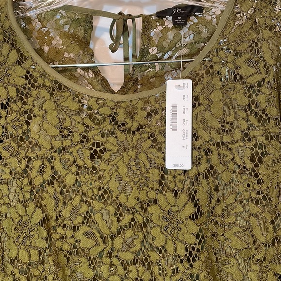 J Crew Lace Blouse in Olive - Picture 5 of 15